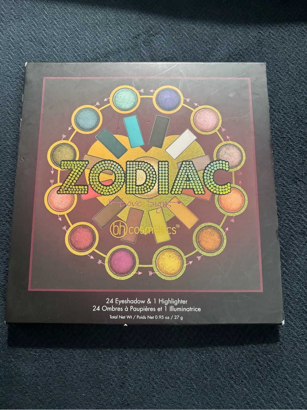 Zodiac Love Signs By BH Cosmetics 24 Eyeshadow & 1 Highlighter 0.95 Oz.